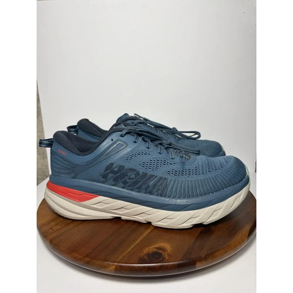Hoka One One Bondi 7 Men's Sneakers Real Teal Outer Space Size 8.5 1110518 RTOS
